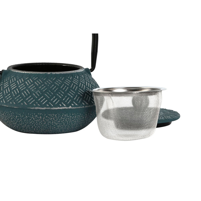 Ceainic Home ESPRIT Albastru Maro Negru Oțel inoxidabil Fier 400 ml (3 Unități)