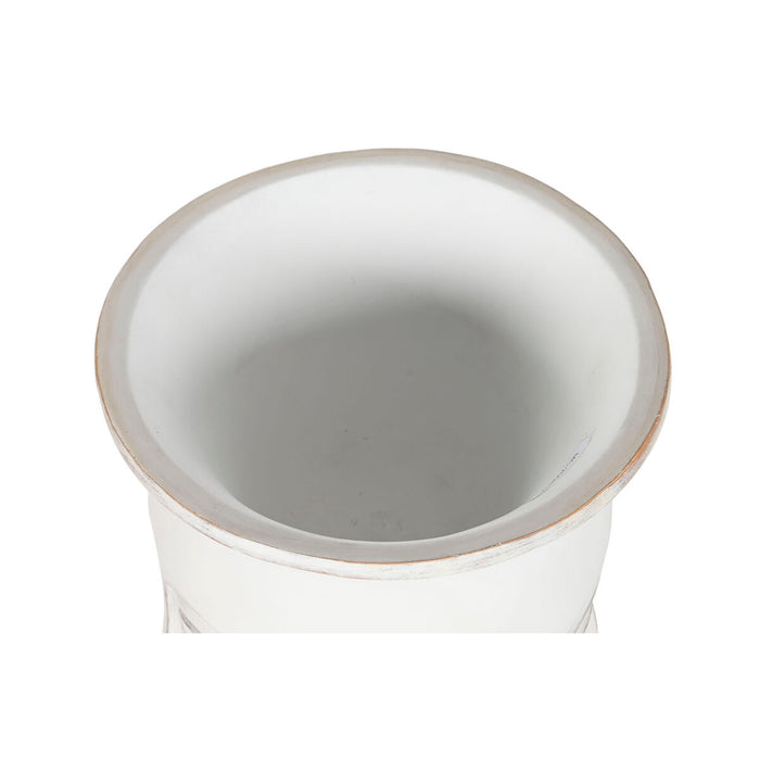Ghiveci Home ESPRIT Alb Fibră de Sticlă Față 35 x 35 x 93 cm