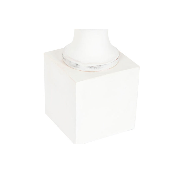 Ghiveci Home ESPRIT Alb Fibră de Sticlă Față 35 x 35 x 93 cm