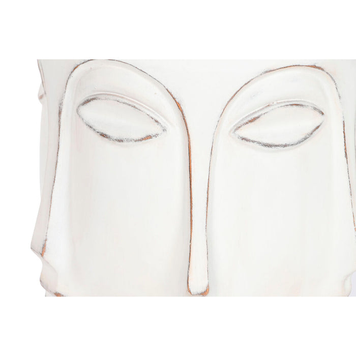 Ghiveci Home ESPRIT Alb Fibră de Sticlă Față 35 x 35 x 93 cm