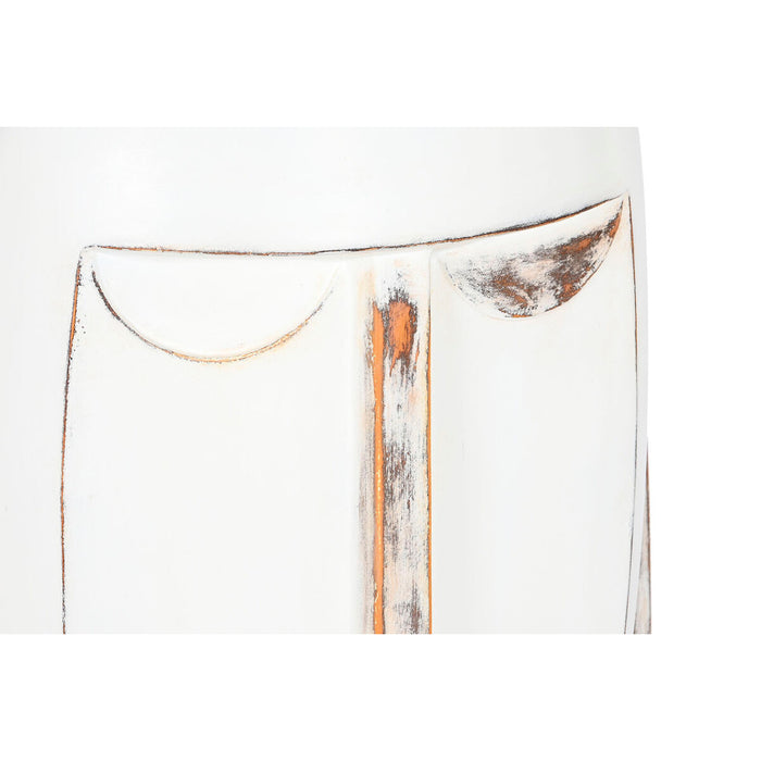 Ghiveci Home ESPRIT Alb Fibră de Sticlă Fibră Modern Față 44,5 x 36 x 91 cm