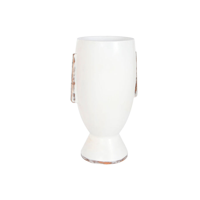 Ghiveci Home ESPRIT Alb Fibră de Sticlă Fibră Modern Față 44,5 x 36 x 91 cm