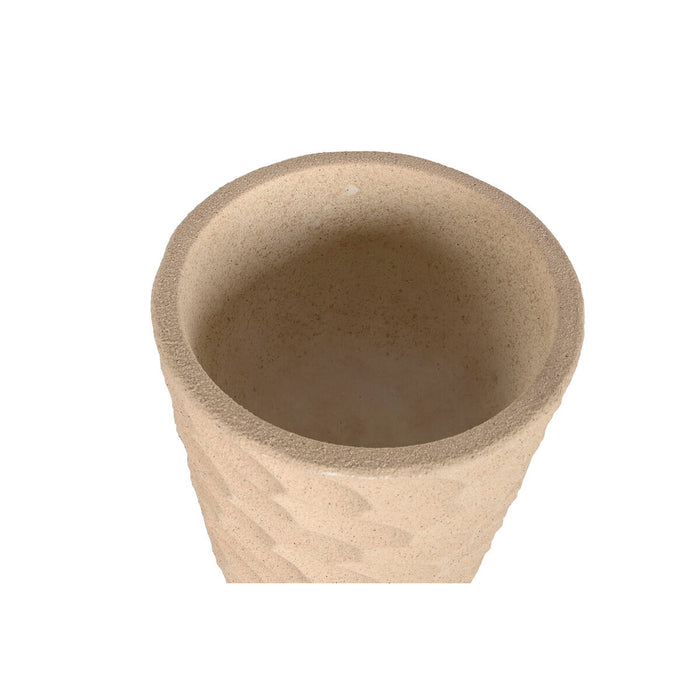 Ghiveci Home ESPRIT Bej Fibră de Sticlă Scandinav 40,5 x 40,5 x 91 cm