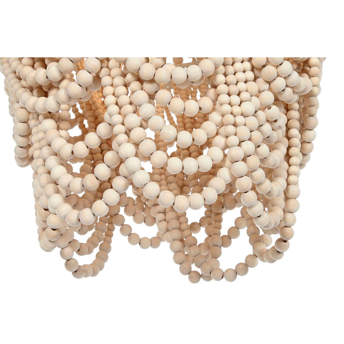 Lustră Home ESPRIT Alb Maro Lemn Metal 25 W 40 x 40 x 70 cm