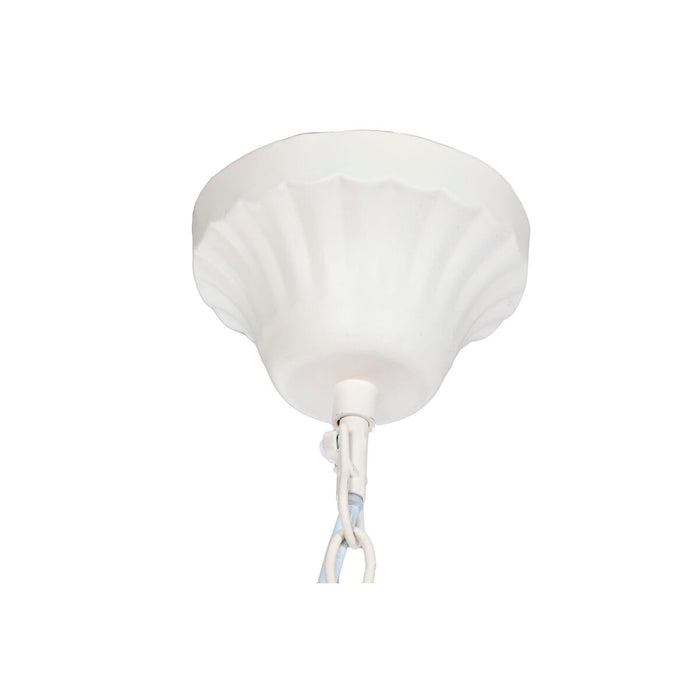 Lustră Home ESPRIT Alb Maro Deschis Lemn Metal 25 W 60 x 53 x 55 cm
