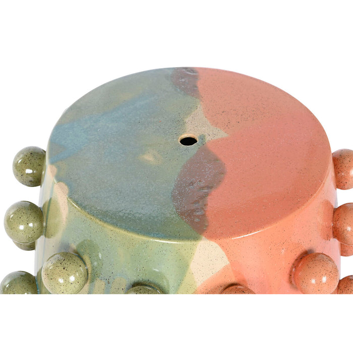 Masa laterală Home ESPRIT Multicolor Gresie 40 x 40 x 46 cm