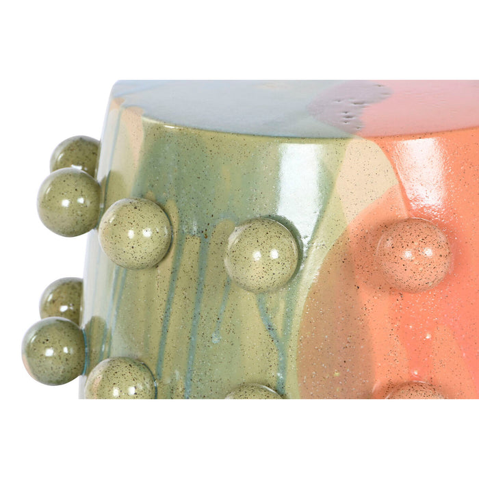 Masa laterală Home ESPRIT Multicolor Gresie 40 x 40 x 46 cm