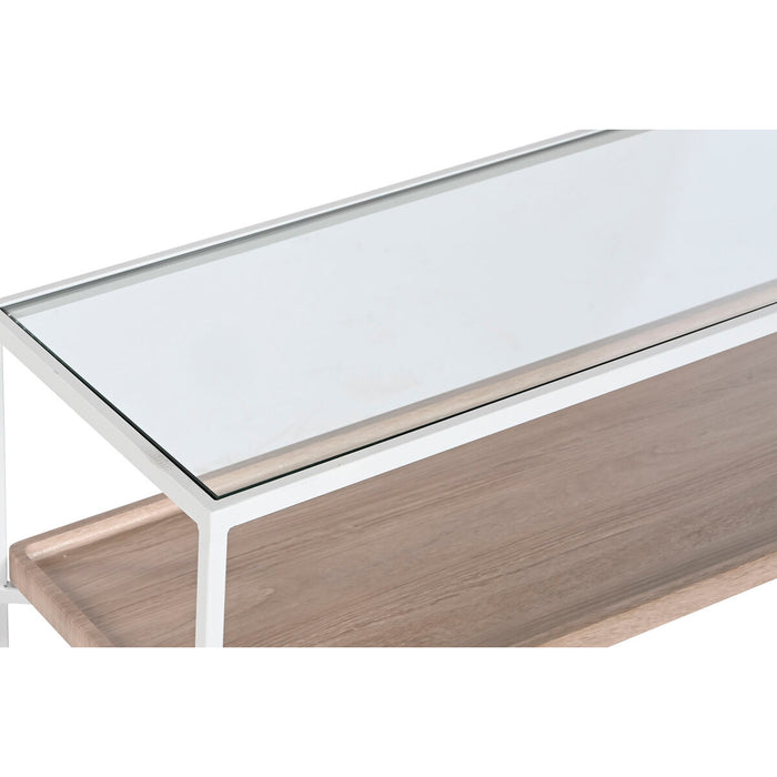 Console Home ESPRIT Alb Metal Geam 120 x 30 x 75 cm