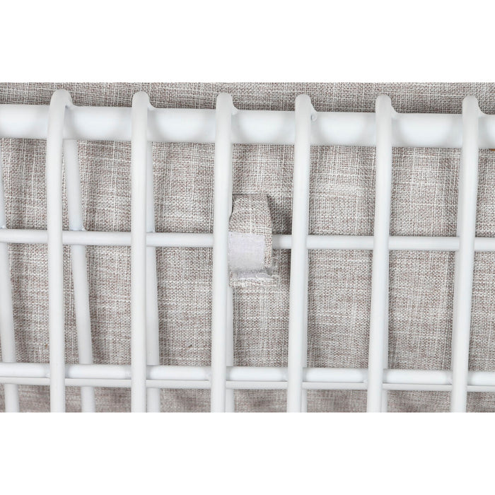 Canapea Home ESPRIT Alb Bej Metal 180 x 66 x 66 cm