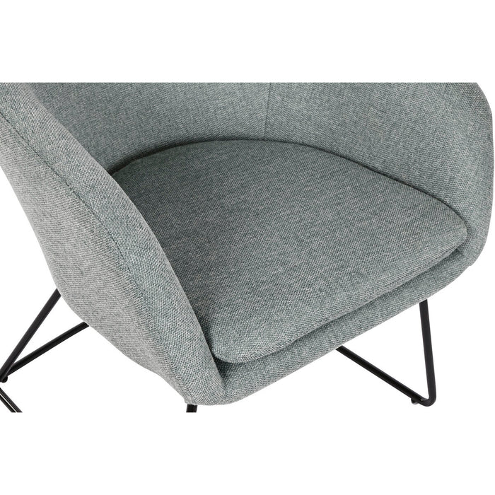 Fotoliu Home ESPRIT Negru Verde Metal 63 x 64 x 70 cm