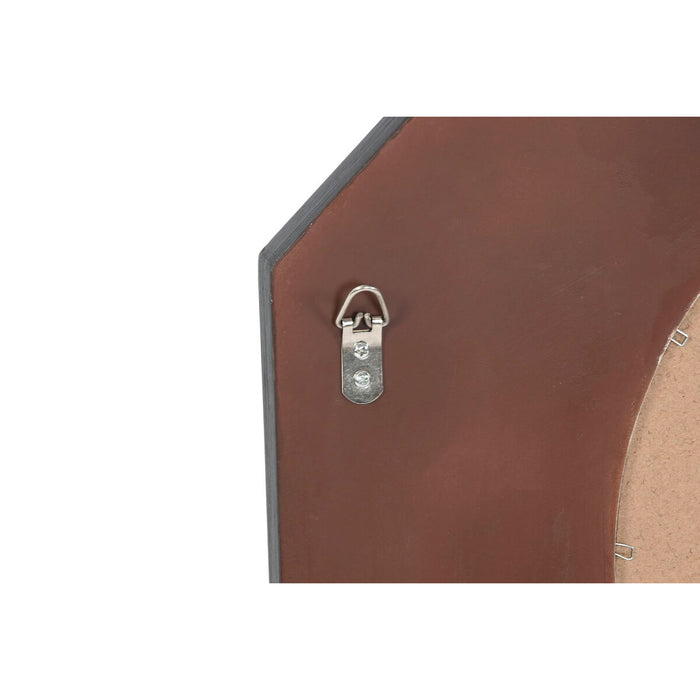 Oglindă de perete Home ESPRIT Negru Auriu* Lemn Finisaj învechit 65 x 5 x 65 cm