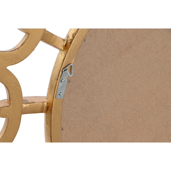 Oglindă de perete Home ESPRIT Auriu* Rășină 95 x 5 x 95 cm