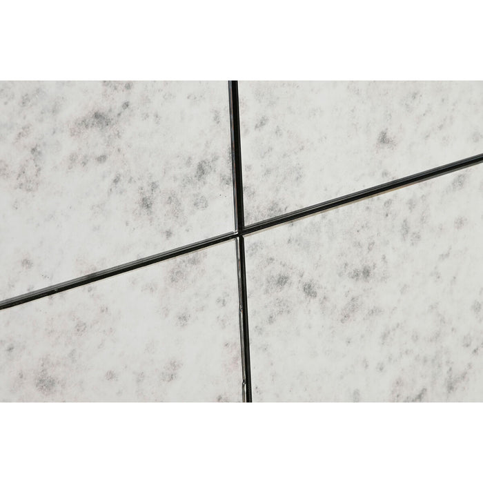 Oglindă de perete Home ESPRIT Negru Metal Modern Finisaj învechit 120 x 5 x 120 cm