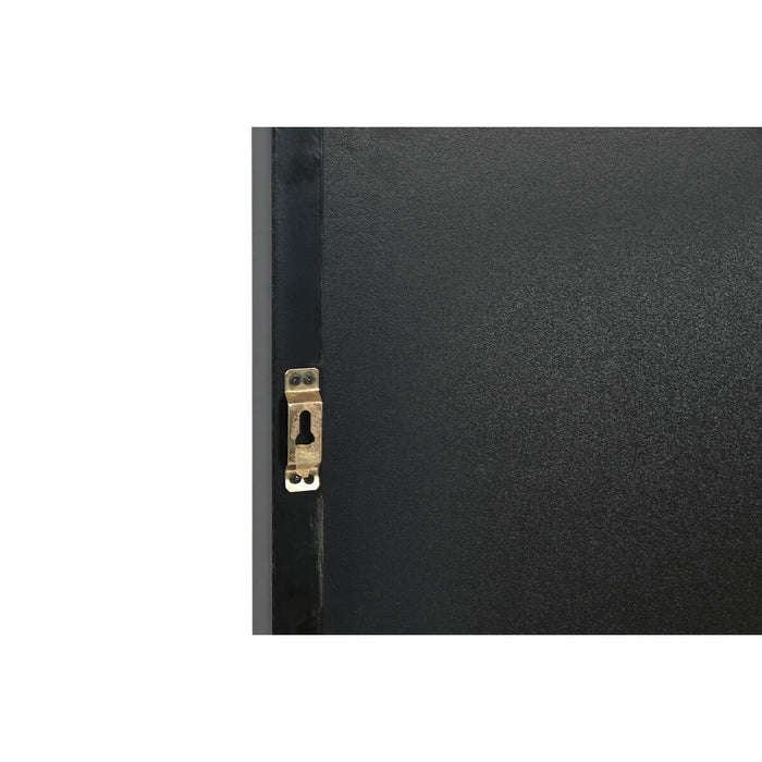 Oglindă de perete Home ESPRIT Negru Metal Modern Finisaj învechit 120 x 5 x 120 cm