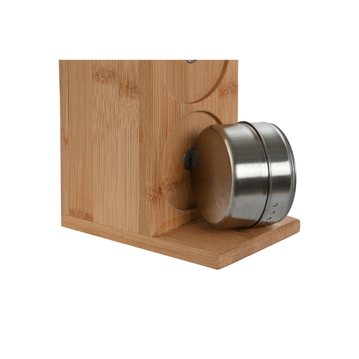 Suport pentru ustensile de bucătărie Home ESPRIT Bambus Oțel inoxidabil 8 x 13 x 27 cm 6 Piese
