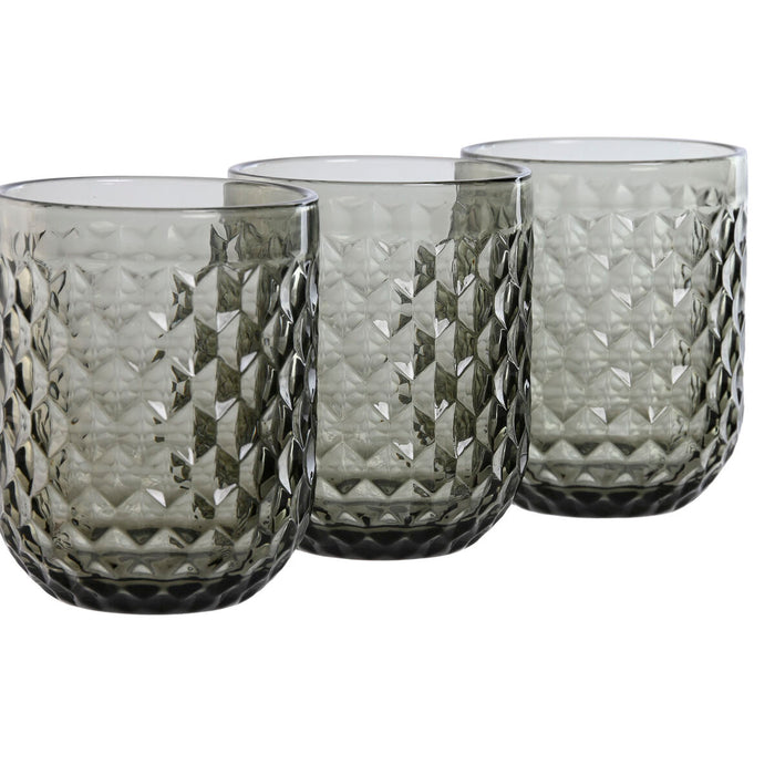 Set de pahare Home ESPRIT Gri Geam 240 ml (6 Unități)