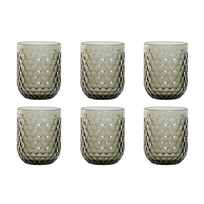 Set de pahare Home ESPRIT Gri Geam 240 ml (6 Unități)