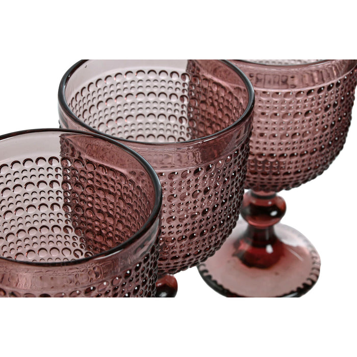 Set de pahare Home ESPRIT Roz Geam 325 ml (6 Unități)