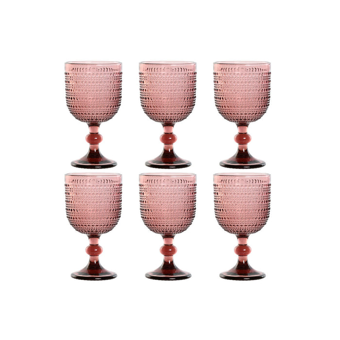 Set de pahare Home ESPRIT Roz Geam 325 ml (6 Unități)