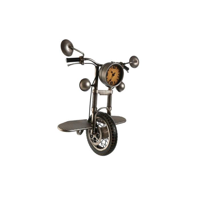 Ceas de Perete Home ESPRIT Negru Argintiu Metal 60 x 30 x 78 cm