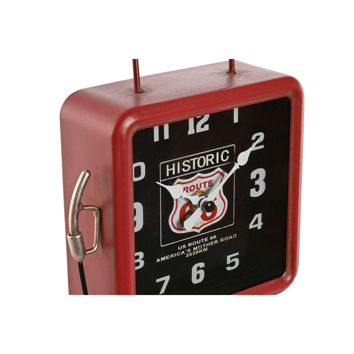 Stolní hodiny Home ESPRIT Roșu Metal gasolinera 18 x 10 x 34 cm