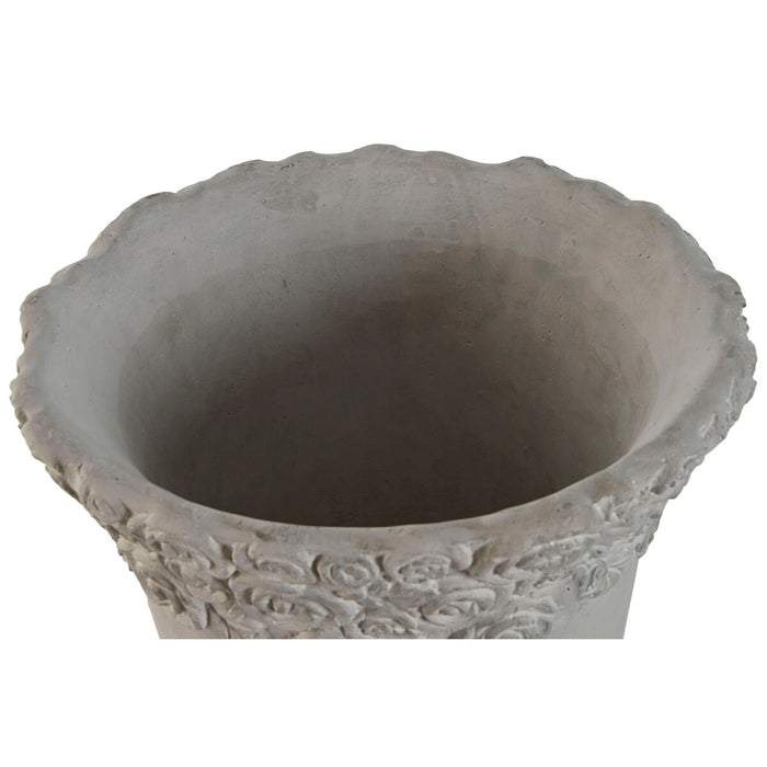 Ghiveci Home ESPRIT Alb Цимент Romantic Uzat 31 x 31 x 49 cm