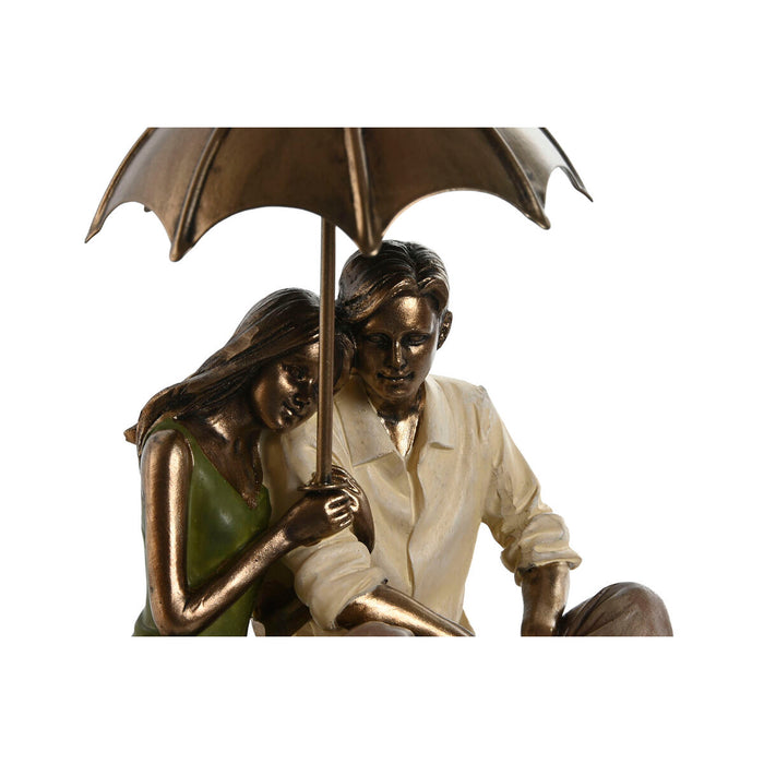 Figură Decorativă Home ESPRIT Verde Auriu* Partener 15 x 11,5 x 12 cm