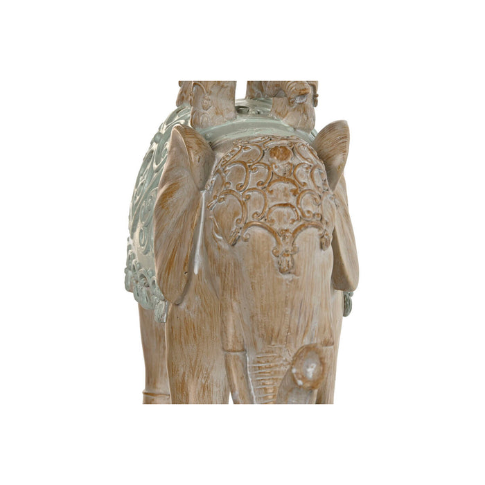 Figură Decorativă Home ESPRIT Alb Elefant Colonial 24,5 x 9,5 x 35 cm