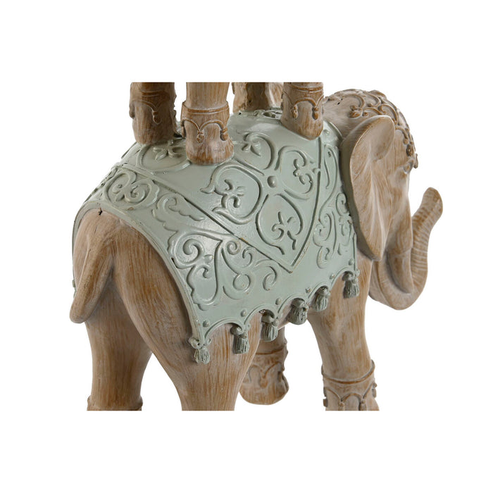 Figură Decorativă Home ESPRIT Alb Elefant Colonial 24,5 x 9,5 x 35 cm