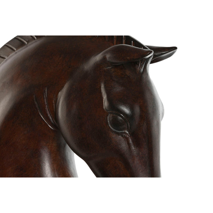 Figură Decorativă Home ESPRIT Negru Maro închis Cal 27 x 13 x 42,5 cm