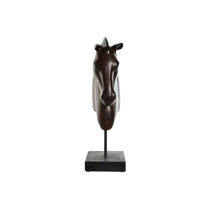 Figură Decorativă Home ESPRIT Negru Maro închis Cal 27 x 13 x 42,5 cm