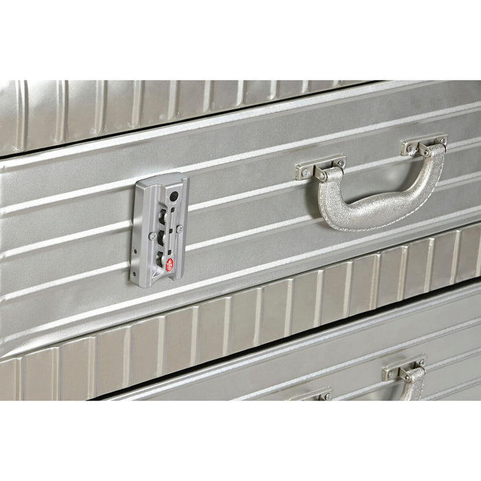 Dulap cu Sertare Home ESPRIT Argintiu Metal Lemn MDF Vintage 80 x 39 x 82 cm