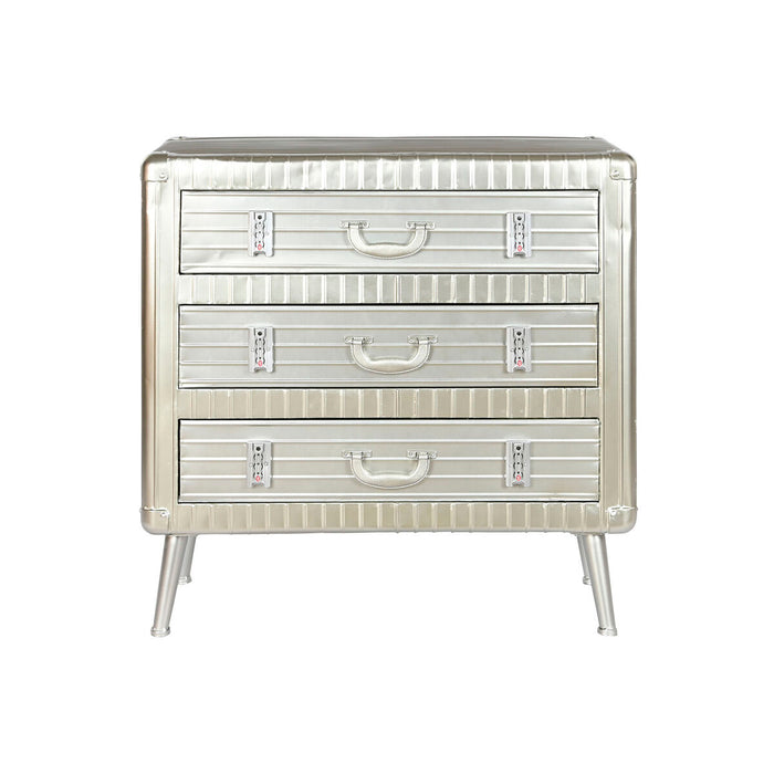 Dulap cu Sertare Home ESPRIT Argintiu Metal Lemn MDF Vintage 80 x 39 x 82 cm