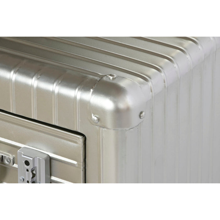 Noptieră Home ESPRIT Argintiu Metal Lemn MDF 46 x 39 x 63 cm