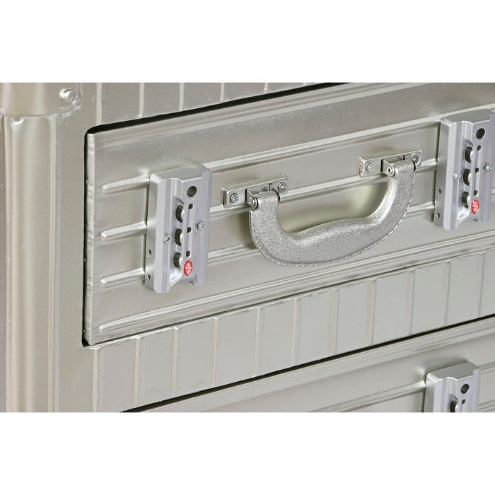 Noptieră Home ESPRIT Argintiu Metal Lemn MDF 46 x 39 x 63 cm