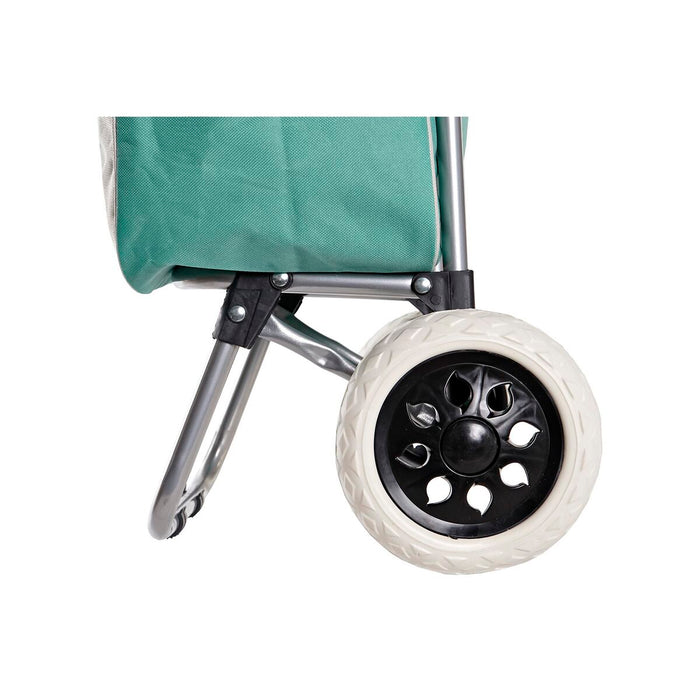 Cărucior de cumpărături Home ESPRIT Verde Gri Piersică 37 L 34 x 20 x 96 cm (2 Unități)