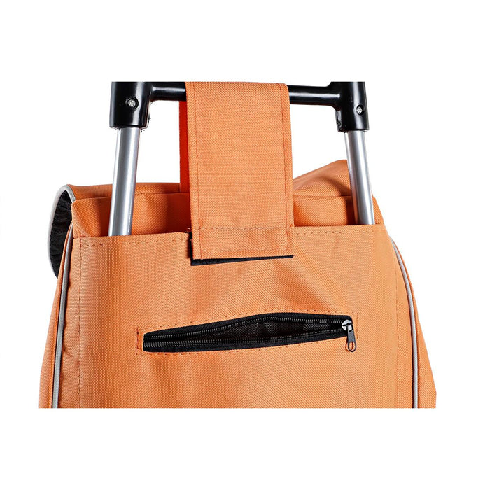 Cărucior de cumpărături Home ESPRIT Verde Gri Piersică 37 L 34 x 20 x 96 cm (2 Unități)