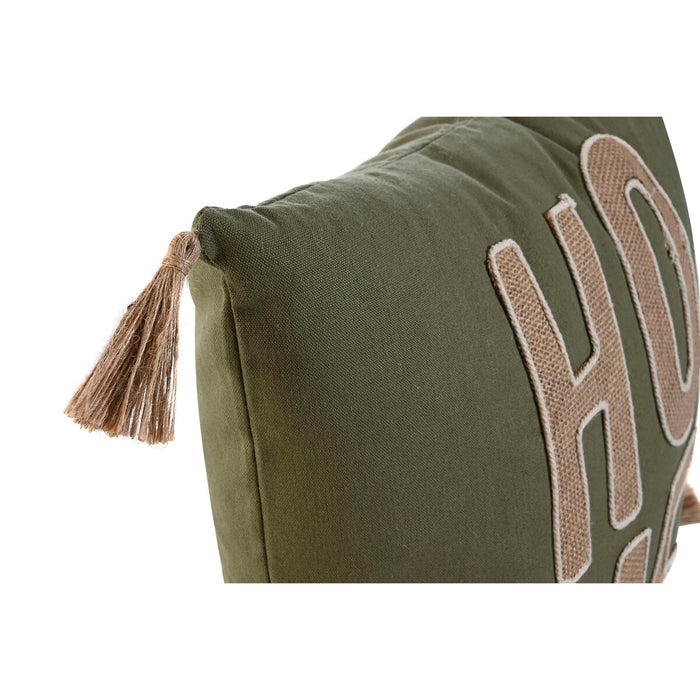Pernă Home ESPRIT Verde Natural Boho 45 x 5 x 45 cm