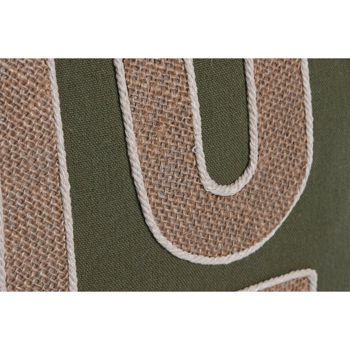 Pernă Home ESPRIT Verde Natural Boho 45 x 5 x 45 cm