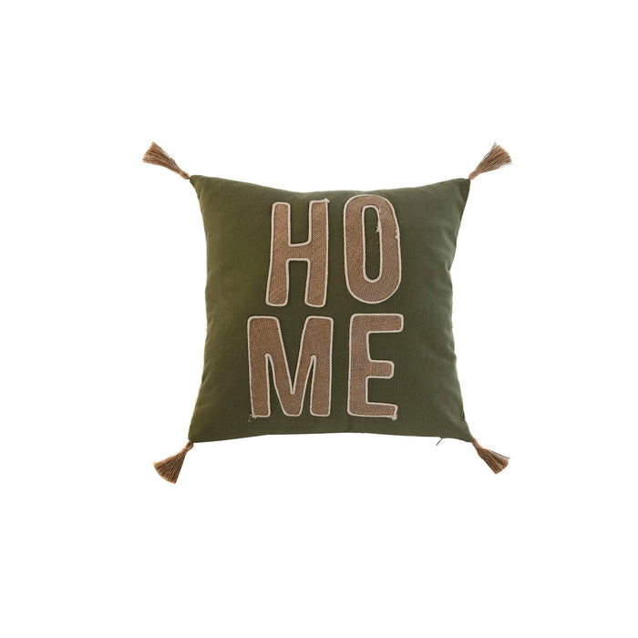 Pernă Home ESPRIT Verde Natural Boho 45 x 5 x 45 cm