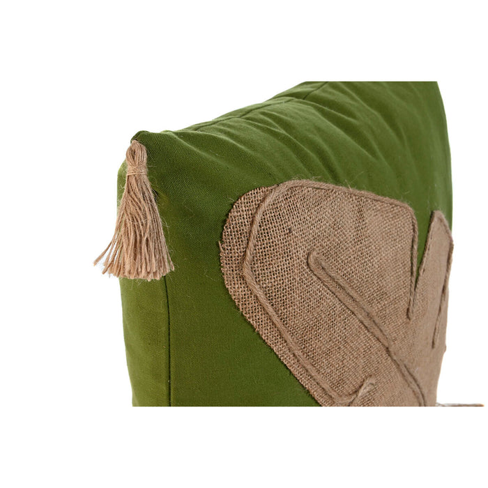 Pernă Home ESPRIT Verde Natural Boho 45 x 5 x 45 cm