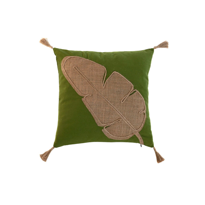 Pernă Home ESPRIT Verde Natural Boho 45 x 5 x 45 cm