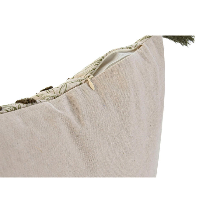 Pernă Home ESPRIT Verde Bej Palmieri Boho 45 x 5 x 45 cm