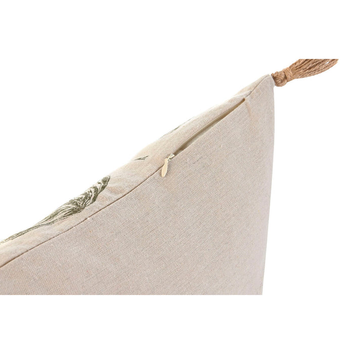 Pernă Home ESPRIT Bej Natural Tropical Boho 45 x 5 x 45 cm