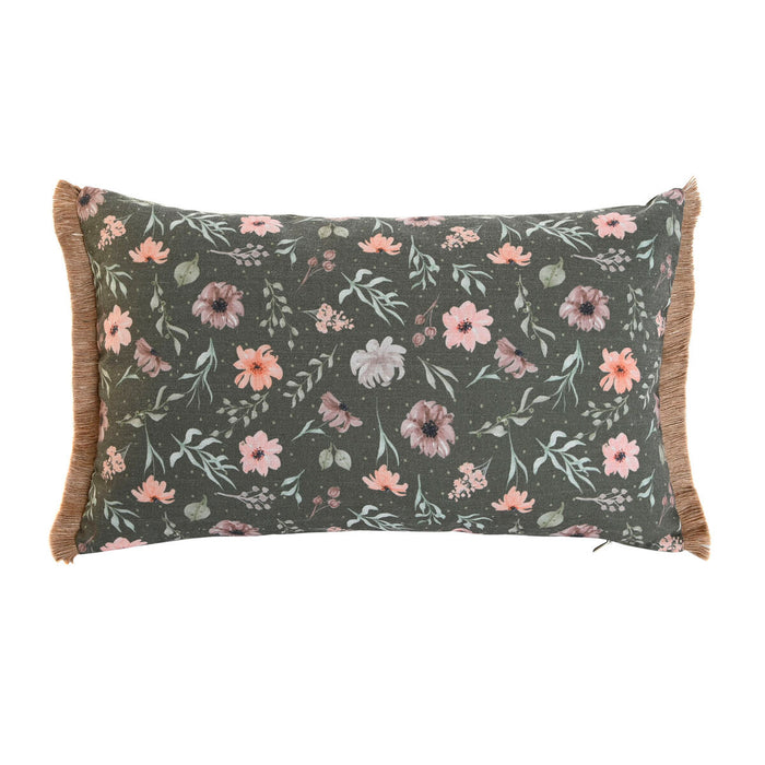 Pernă Home ESPRIT Verde Květiny Boho 50 x 5 x 30 cm