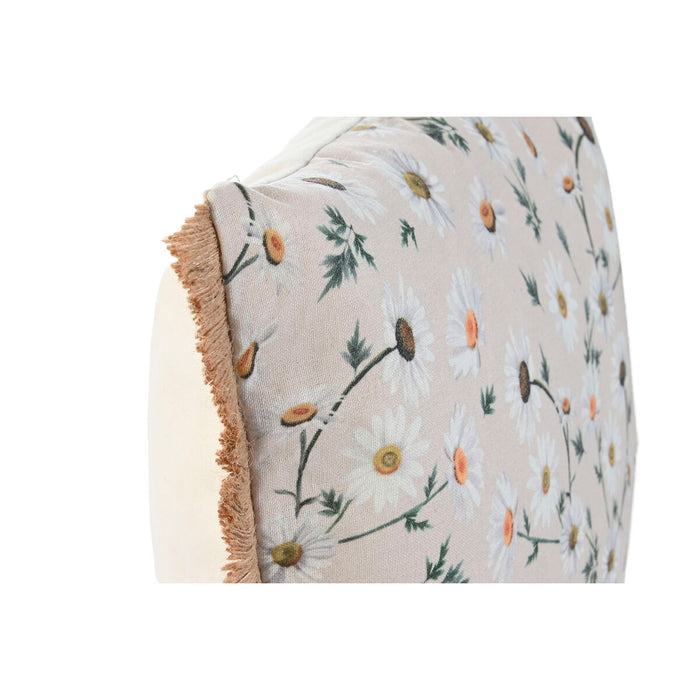 Pernă Home ESPRIT Verde Bej Květiny Imprimat Romantic 45 x 5 x 45 cm (2 Unități)