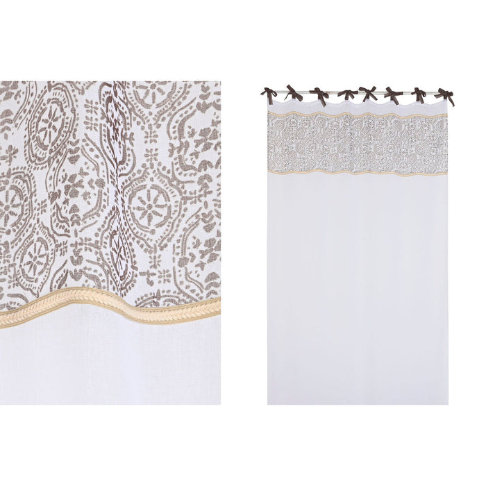 Perdele Home ESPRIT Alb Maro 140 x 260 x 260 cm