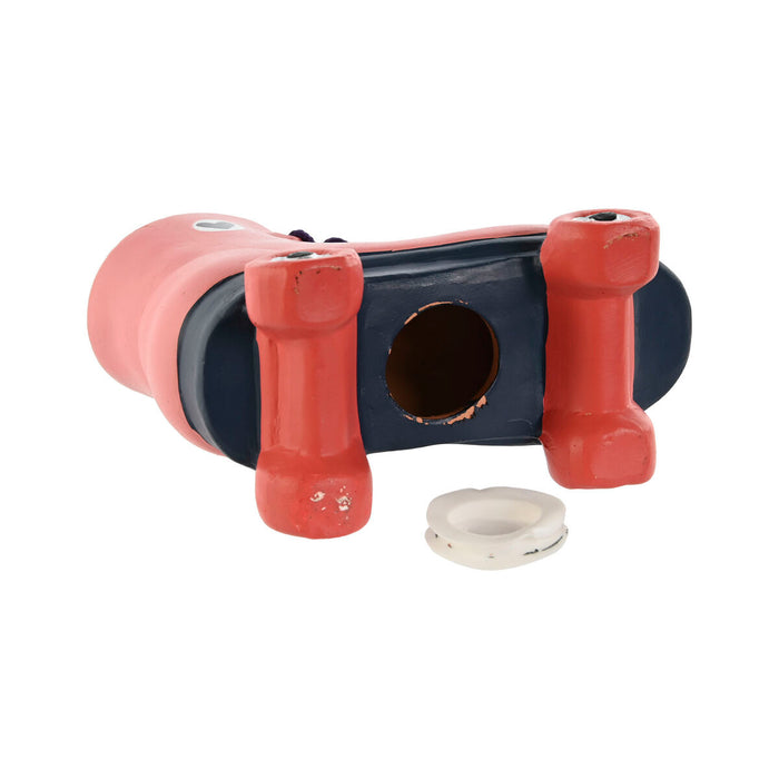 Pușculiță Home ESPRIT Rășină Patine cu Rotile 14 x 7,5 x 14 cm (2 Unități)