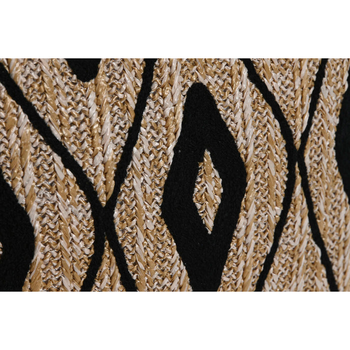 Pernă Home ESPRIT Negru Natural 42 x 15 x 42 cm
