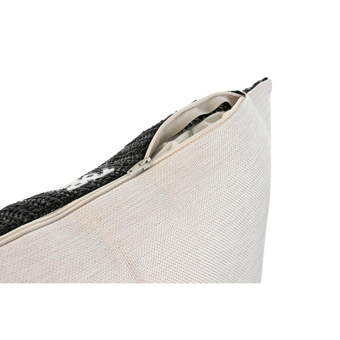 Pernă Home ESPRIT Alb Negru Palmier 42 x 15 x 42 cm